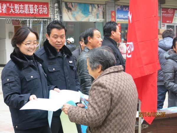 岷县文广局在学雷锋日积极开展文化市场法律宣传
