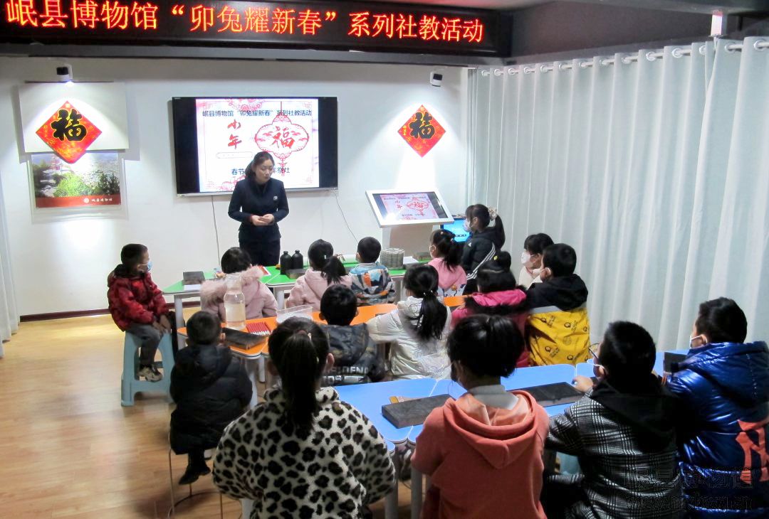 1月14日在岷县博物馆开展“卯兔耀新春”系列社教活动之一：春节序曲 小年祭灶.JPG