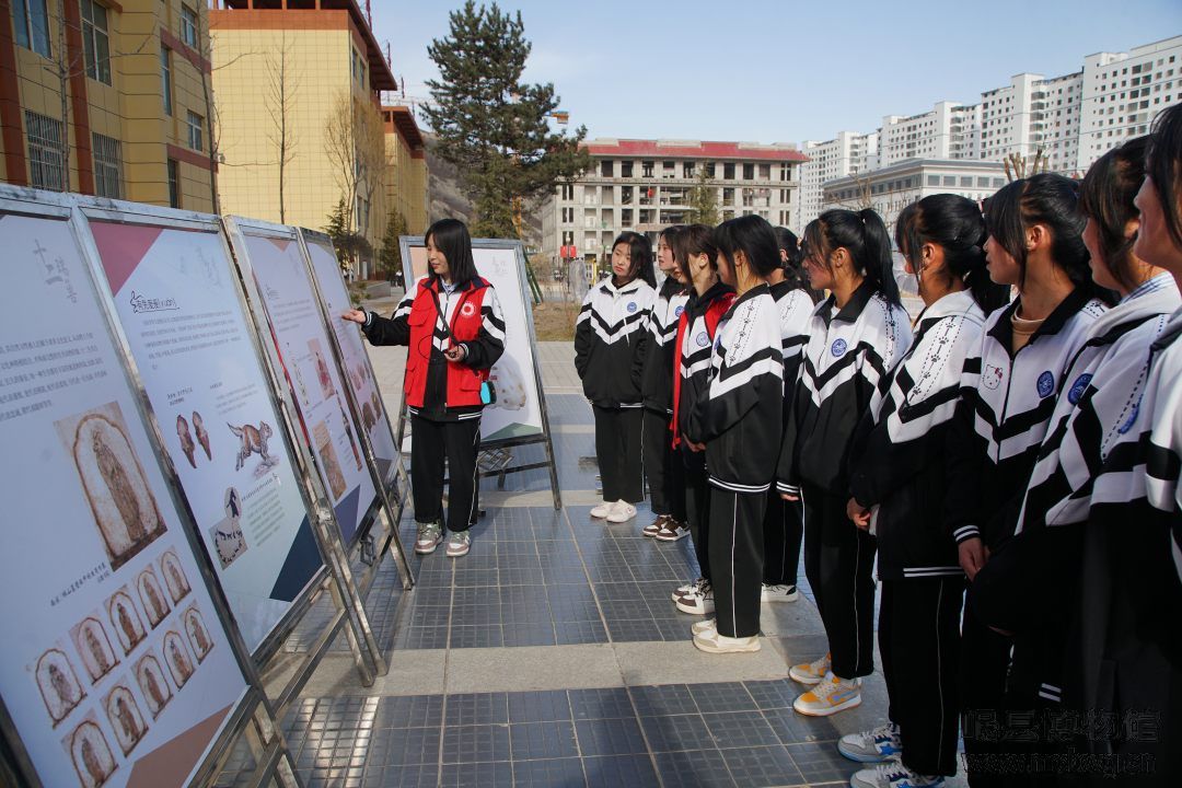 3月14日，岷县职业中等专业学校志愿者讲解.JPG